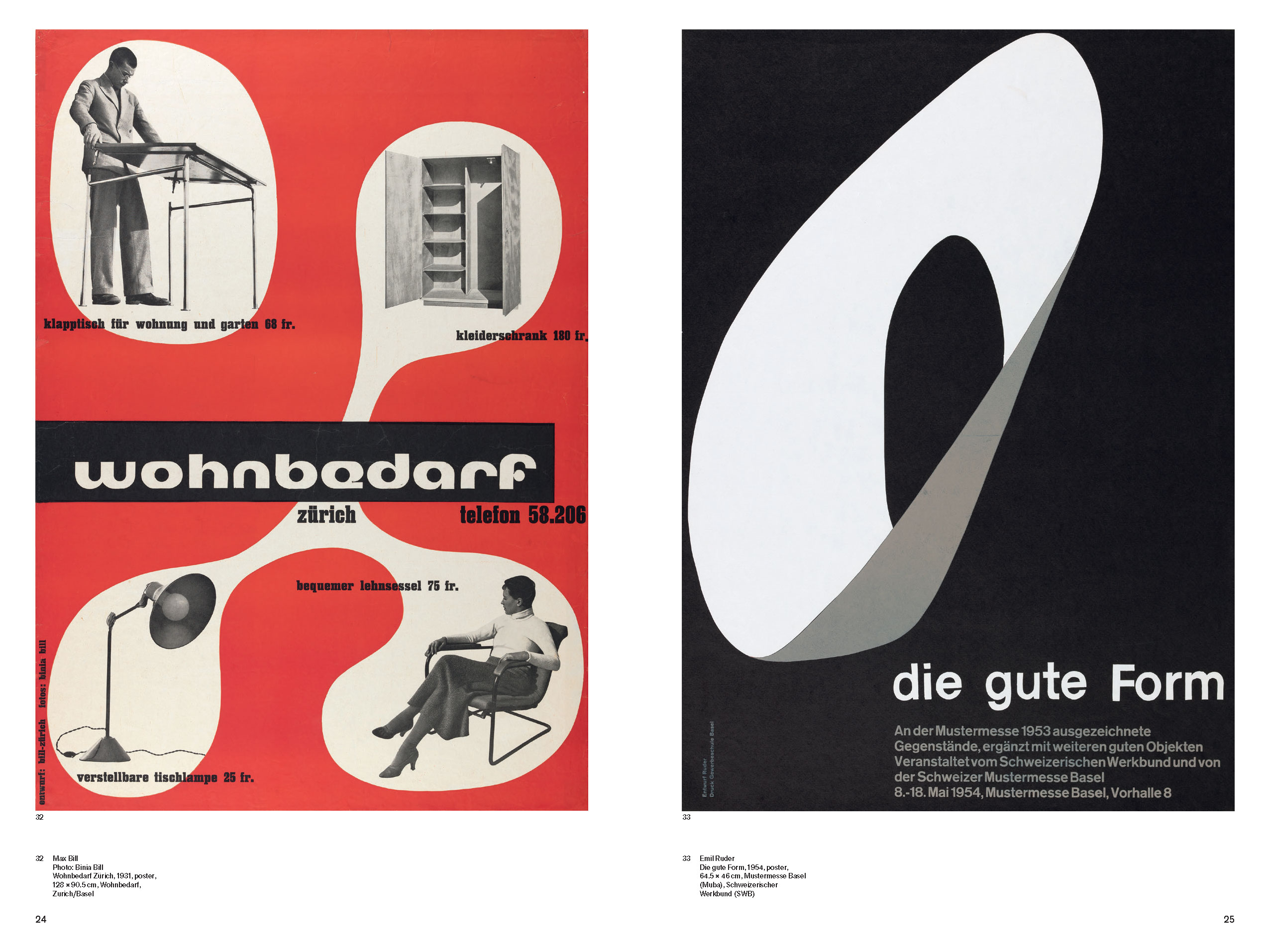 A spread from the English version of 100 Years of Swiss Graphic Design