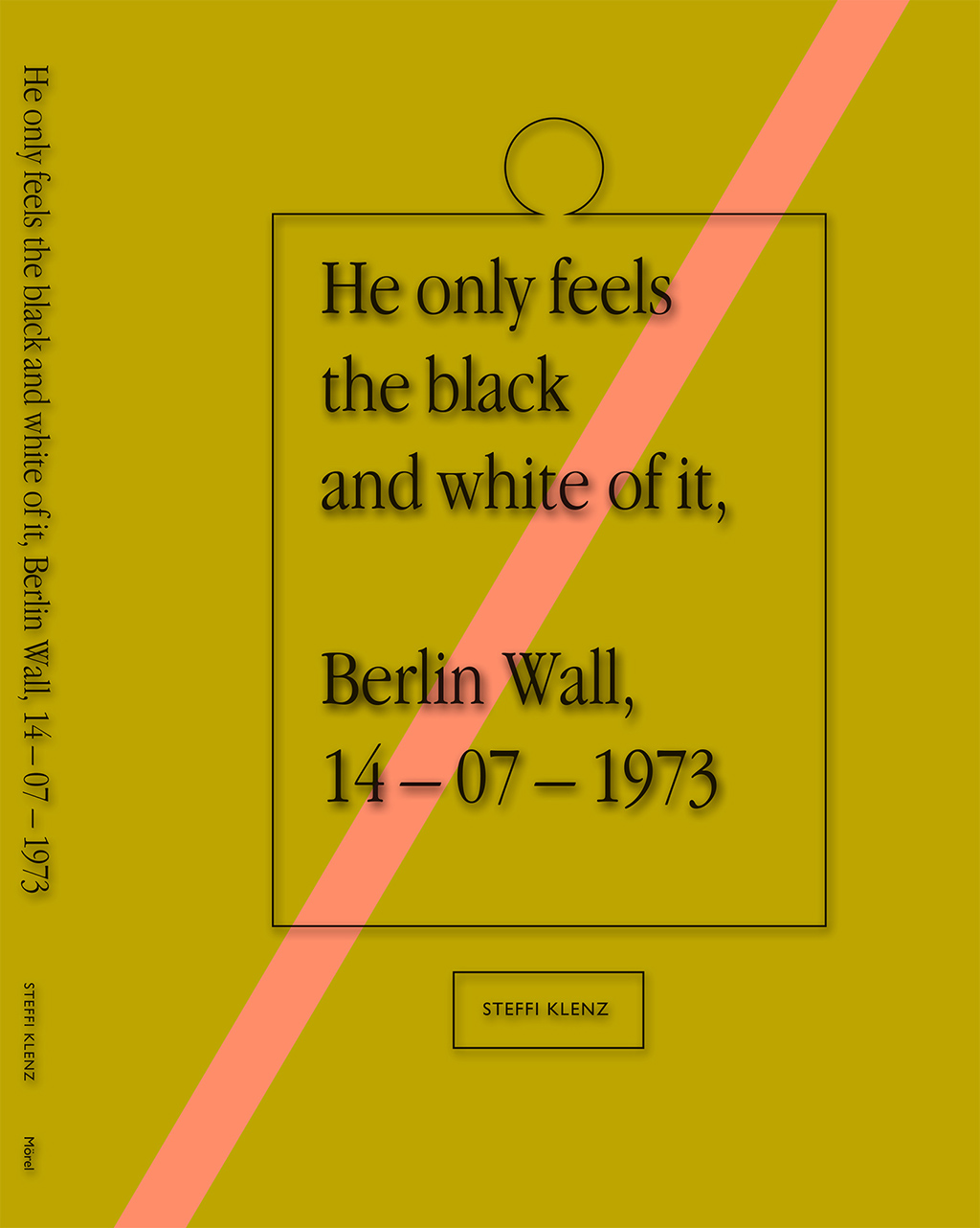 "I design quite a few books and publications, mostly for the cultural sector. This is the cover of the artist book I designed in collaboration with artist Steffi Klenz. It’s a book centered around one Associate Press photograph of the Berlin Wall and daily life and tensions in a family in socialist East-Germany."