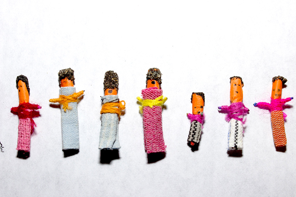 Worry dolls, used in a packet as part of an essay on worry dolls.